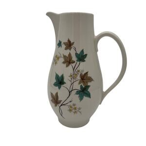 Vintage Coffee Pitcher Woodbine by Syracuse Carefree Fine China 1960's